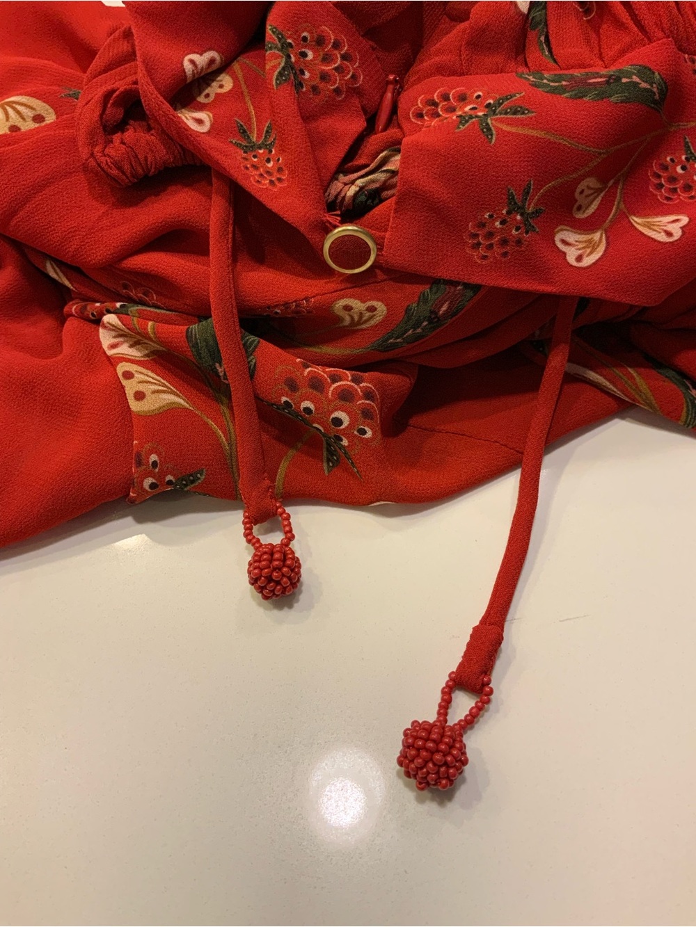 FARM Rio Red Floral-Embroidered Maxi Dress - Picture 15 of 16